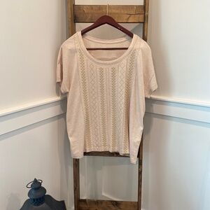 J.Jill Pure Jill Embroidered Scoop-Neck Tee